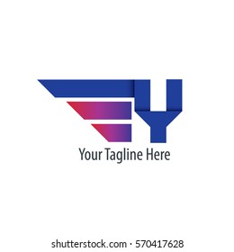 Initial Letter Y With Wings Design Logo