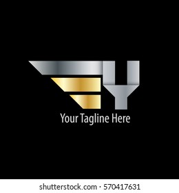 Initial Letter Y With Wings Design Logo
