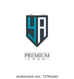 Initial Letter YA Company Design Logo Template