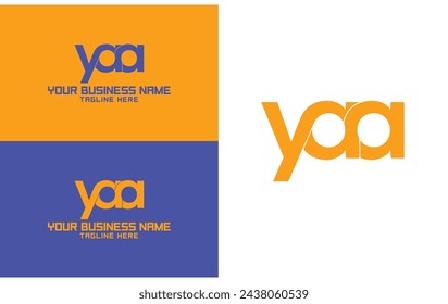 Initial Letter YAA Logo design