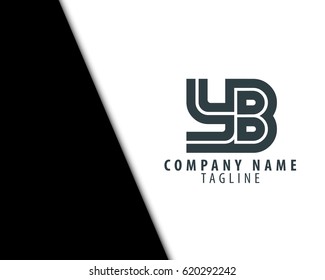 Initial Letter YB Linked Design Logo