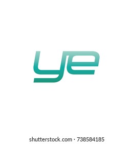 initial letter ye thin logo design