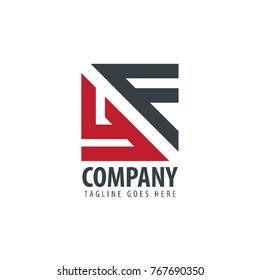 Initial Letter YF Design Logo
