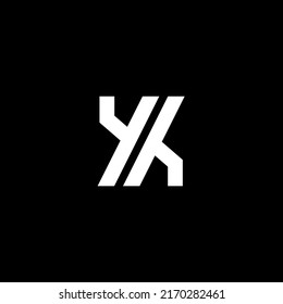 Initial letter YH monogram logo template design