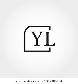 Initial Letter YL Logo Template