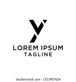 initial letter YL logo template
