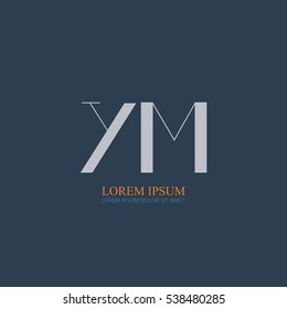initial letter Ym logo design for company identity