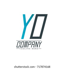 Initial Letter YO Design Logo Template