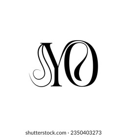 Initialbuchstabe YO Logo Design kreatives, modernes Symbol Symbol Monogramm