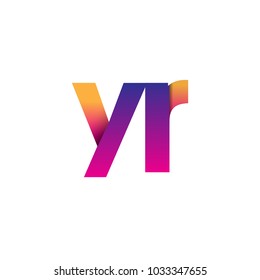 Initial Letter Yr Logo Lowercase Magenta Stock Vector (Royalty Free ...