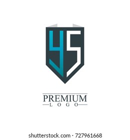 Initial Letter YS Company Design Logo Template