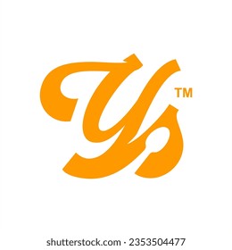 initial letter ys logo design