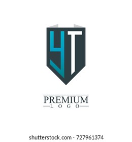 Initial Letter YT Company Design Logo Template