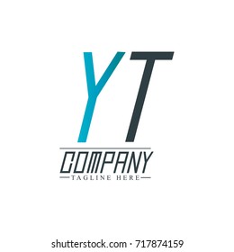 Initial Letter YT Design Logo Template