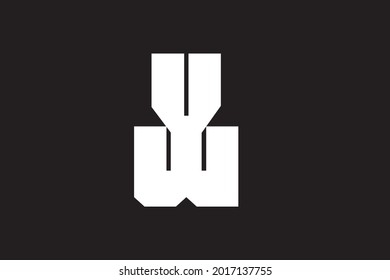 Initial Letter YW Logo Design Template 