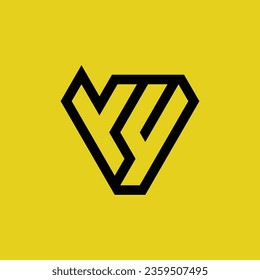 Initial letter YY or 2Y monogram logo