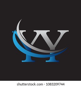 initial letter YY logotype company name colored blue and grey swoosh design. vector logo for business and company identity.