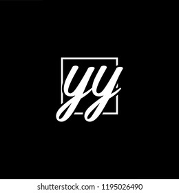 Initial Letter Yy Minimalist Art Monogram Stock Vector (Royalty Free ...