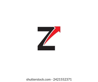 initial Letter Z Arrow Logo Concept icon sign symbol Design Element. Financial, Consulting, Logistics Logotype. Vector illustration logo template