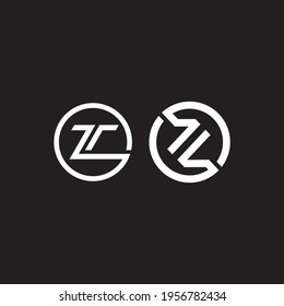 initial letter Z circular logo design