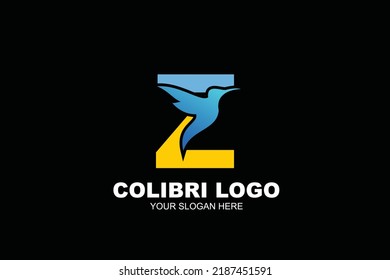 initial Letter Z colibri  logo