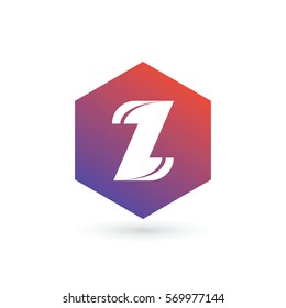 initial letter z creative geometric logo typography design for brand and company identity. gradient purple and red color