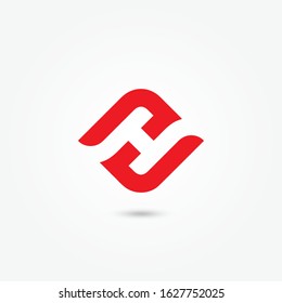 Initial letter Z H logo icon template elements. Creative alphabet design vector. Vector illustrator