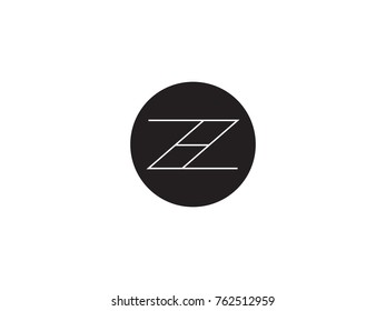 initial letter Z H logo template. Alphabet Symbol for Corporate Business Identity vector illustration.