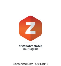 Initial Letter Z Hexagon Logo 