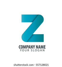 Initial Letter Z Isolated Design Logo