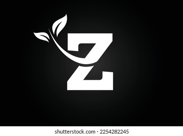 Initial letter Z and leaf logo. Eco-friendly logo concept. Modern vector logo for ecological business and company identity