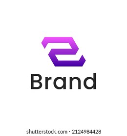 Initial Letter Z line outline Logo