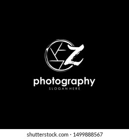 Initial letter Z linked inside signature minimalist luxurious photography.