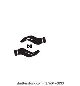 Letra inicial Z Logotipo en mayúscula Elemento de plantilla de diseño de icono negro