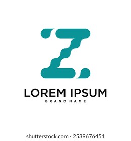 Logotipo inicial de la letra Z, diseño conceptual abstracto. Vector de Premium