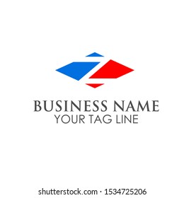 Initial Letter Z logo design vector template