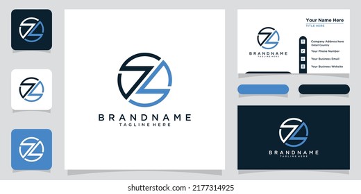 Initial Letter Z Logo Design Vektorvorlage. Kreatives Z-Logo-Design mit Visitenkartendesign