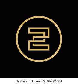 Initial letter Z logo design template elements
