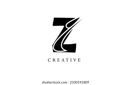 Initial Letter Z Logo Design Vector