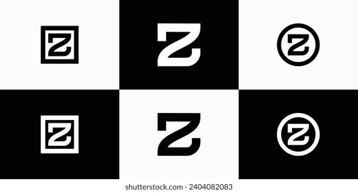 Initial letter Z logo design collection
