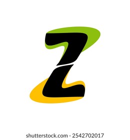 Diseño inicial del logotipo de la letra Z. Z Diseño de Logo. Símbolo de la letra Z.
Letra Z. Letra inicial.