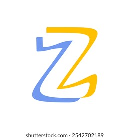 Diseño inicial del logotipo de la letra Z. Z Diseño de Logo. Símbolo de la letra Z.
Letra Z. Letra inicial.