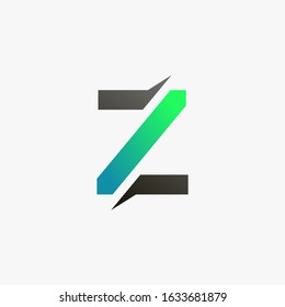 Initial letter Z logo icon vector template