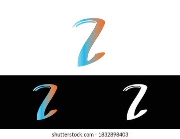 Plantilla de imagen del vector de diseño de la letra inicial Z
