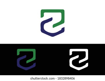 Plantilla de imagen del vector de diseño de la letra inicial Z