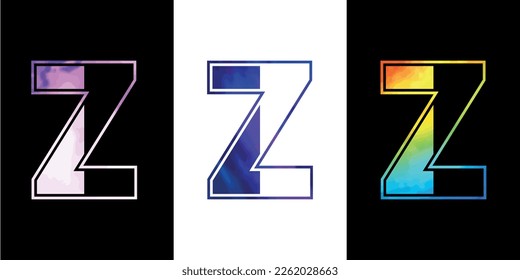 Letra inicial logotipo Z Icono plantilla de diseño vectorial. Logotipo de lujo premium para la identidad empresarial