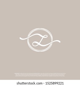 Initial Letter Z Logo Sign Symbol Luxury concepts.