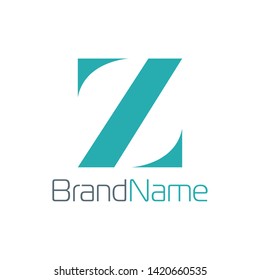 Initial Letter Z Logo with Simple Shape