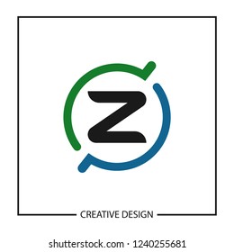 Initial Letter Z Logo Template Vector Design