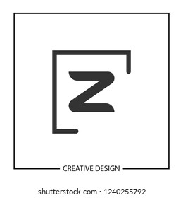 Initial Letter Z Logo Template Vector Design